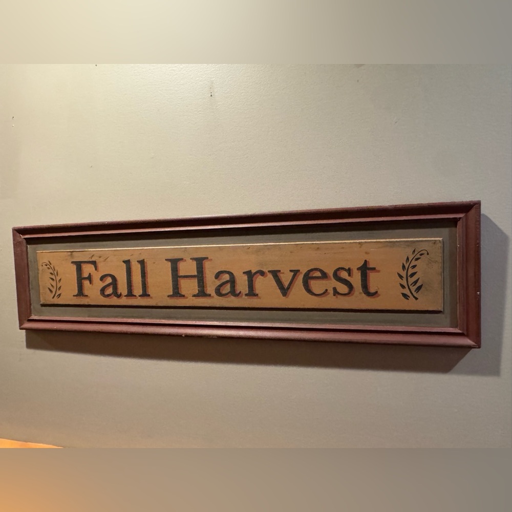 FOLK ART Fall Harvest Sign